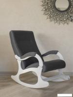 Кресло-качалка Mio Tesoro Бастион-32 (рогожка графит/белый)