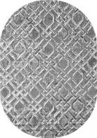 Ковер для жилой комнаты Sahan Alvita 7850D-S-D-GREY-GREY-OVAL K25 (2x3)