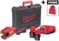Труборез Milwaukee M12PCSSMC-202C 4933499464 (с 2-мя АКБ, кейс)