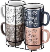 Набор кружек Elan Gallery Кошачья жизнь 880229