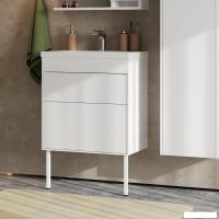 Belux Тумба под умывальник Порто Н 70-02 (1, белый глянцевый)