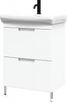 Belux Тумба под умывальник Мадейра Н 55-02 (1, белый глянцевый)