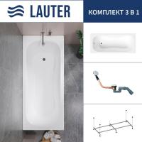 Ванна Lauter Sophia 150 21205150 (с каркасом и сифоном 21Y11030 хром)