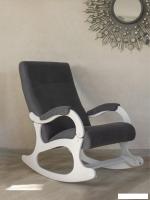 Кресло-качалка Mio Tesoro Бастион-32 (велюр графит/белый)