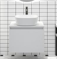Runo Тумба под умывальник Бари 60 (подвесная, белый)