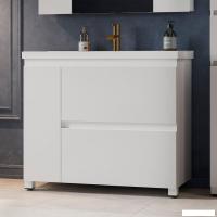 Belux Тумба под умывальник Неаполь Н 100-02 (1, белый глянцевый)