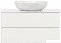 Belux Тумба под умывальник Джаз НП 100-02 (1, белый глянцевый)