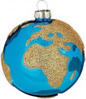 Елочная игрушка Inge's Christmas Nature Conservation Projects. Глобус 64725H120_2 (голубой)