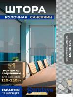 Рулонные шторы Sundays Home Санскрин SS 1300-03 130х160 (серый)
