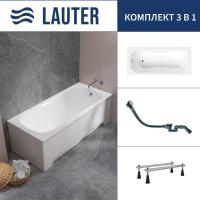 Ванна Lauter Sophia 140 21205140 (с ножками и сифоном 21Y32002 белый)