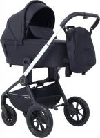 Универсальная коляска MOWbaby Zoom air MB086 (2 в 1, Silver Black)