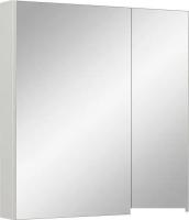 Runo Шкаф с зеркалом для ванной Лада 60 (белый)