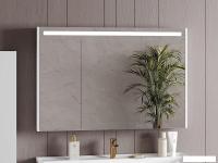 Belux Шкаф с зеркалом Бристоль ВШ 120 (1, белый глянцевый)