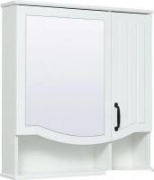 Runo Шкаф с зеркалом для ванной Марсель 65 правый (белый)