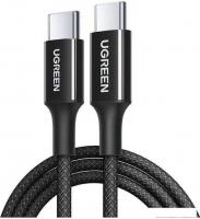 Кабель Ugreen L502 USB Type-C - USB Type-C (1 м, черный)