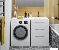 Runo Тумба под умывальник Орион 60 3 ящика (напольная, белый)