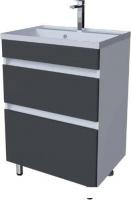 Axus Тумба под умывальник Ромеро 60 (графит матовый)