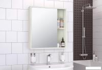 Runo Шкаф с зеркалом для ванной Эко 60 (белый)