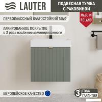Lauter Тумба с умывальником Melisa 50 (серо-зеленый п/мат/искусственный мрамор)