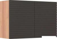 Runo Шкаф для ванной Соренто 60x40/Тренто 60x40 вертикаль (крафтовый дуб/графит)