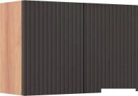 Runo Шкаф для ванной Соренто 60x30/Тренто 60x30 вертикаль (крафтовый дуб/графит)