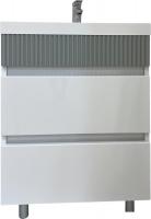 Garda Тумба под умывальник Tramonta 84_700 08.84.700.PVC (белый глянец/серый)