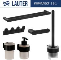 Набор аксессуаров для ванной Lauter 21TS3019 + 21TS3021 + 21TS3009 + 21TS3013 + 21TS3002 + 21TS3023
