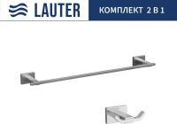 Набор аксессуаров для ванной Lauter 21TS1019 + 21TS1015 (Chrome, 2 предмета)