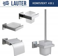 Набор аксессуаров для ванной Lauter 21SH71061 + 21SH71051 + 21SH71101 + 21SH71111 (Chrome, 4 предмет