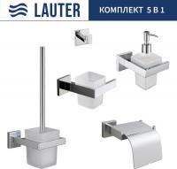 Набор аксессуаров для ванной Lauter 21SH71061 + 21SH71091 + 21SH71101 + 21SH71091 + 21SH71111 (Chrom