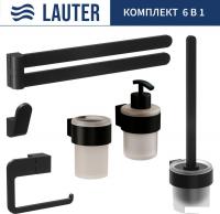Набор аксессуаров для ванной Lauter 21TS3019 + 21TS3021 + 21TS3011 + 21TS3015 + 21TS3004 + 21TS3023