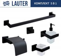 Набор аксессуаров для ванной Lauter 21SH71062 + 21SH71092 + 21SH71102 + 21SH71092 + 21SH71012 (Matt