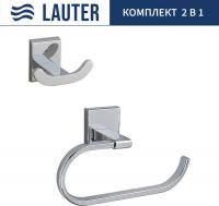 Набор аксессуаров для ванной Lauter 21SH8391 + 21SH8301 (Chrome, 2 предмета)