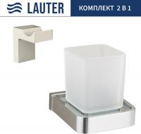 Набор аксессуаров для ванной Lauter 21SH7061 + 21SH7091 (Chrome, 2 предмета)