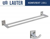 Набор аксессуаров для ванной Lauter 21SH8391 + 21SH8321 (Chrome, 2 предмета)