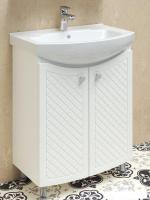 Runo Тумба под умывальник Милано 65 (напольная, белый)