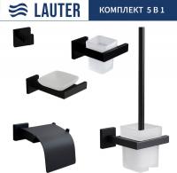 Набор аксессуаров для ванной Lauter 21SH71062 + 21SH71052 + 21SH71102 + 21SH71092 + 21SH71112 (Matt