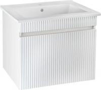 Runo Тумба под умывальник Модена 65 (подвесная, белый)