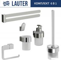 Набор аксессуаров для ванной Lauter 21TS3018 + 21TS3020 + 21TS3010 + 21TS3014 + 21TS3003 + 21TS3022