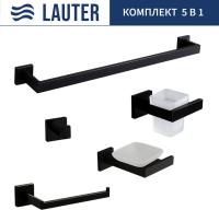 Набор аксессуаров для ванной Lauter 21SH71062 + 21SH71052 + 21SH71072 + 21SH71092 + 21SH71012 (Matt