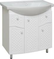 Runo Тумба под умывальник Милано 75 (напольная, белый)