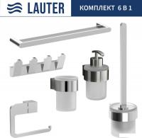 Набор аксессуаров для ванной Lauter 21TS3018 + 21TS3020 + 21TS3008 + 21TS3014 + 21TS3001 + 21TS3022