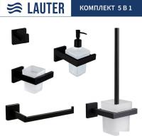 Набор аксессуаров для ванной Lauter 21SH71062 + 21SH71092 + 21SH71072 + 21SH71092 + 21SH71112 (Matt