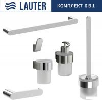 Набор аксессуаров для ванной Lauter 21TS3018 + 21TS3020 + 21TS3010 + 21TS3012 + 21TS3005 + 21TS3022