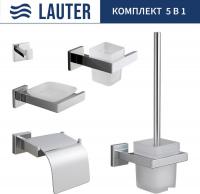 Набор аксессуаров для ванной Lauter 21SH71061 + 21SH71051 + 21SH71101 + 21SH71091 + 21SH71111 (Chrom
