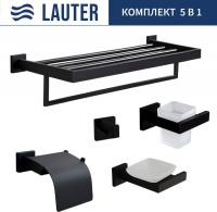 Набор аксессуаров для ванной Lauter 21SH71062 + 21SH71052 + 21SH71102 + 21SH71092 + 21SH71152 (Matt
