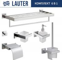 Набор аксессуаров для ванной Lauter 21SH71061+21SH71091+21SH71101+21SH71091+21SH71151+21SH71111 (Chr