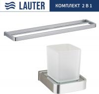 Набор аксессуаров для ванной Lauter 21SH7061 + 21SH70201 (Chrome, 2 предмета)