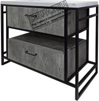 Style Line Тумба под умывальник Лофт 2.2 90 2 ящика PLUS/ниша