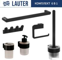 Набор аксессуаров для ванной Lauter 21TS3019 + 21TS3021 + 21TS3009 + 21TS3015 + 21TS3006 + 21TS3023